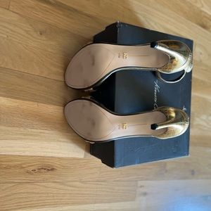 Kenneth Cole Gold Heels